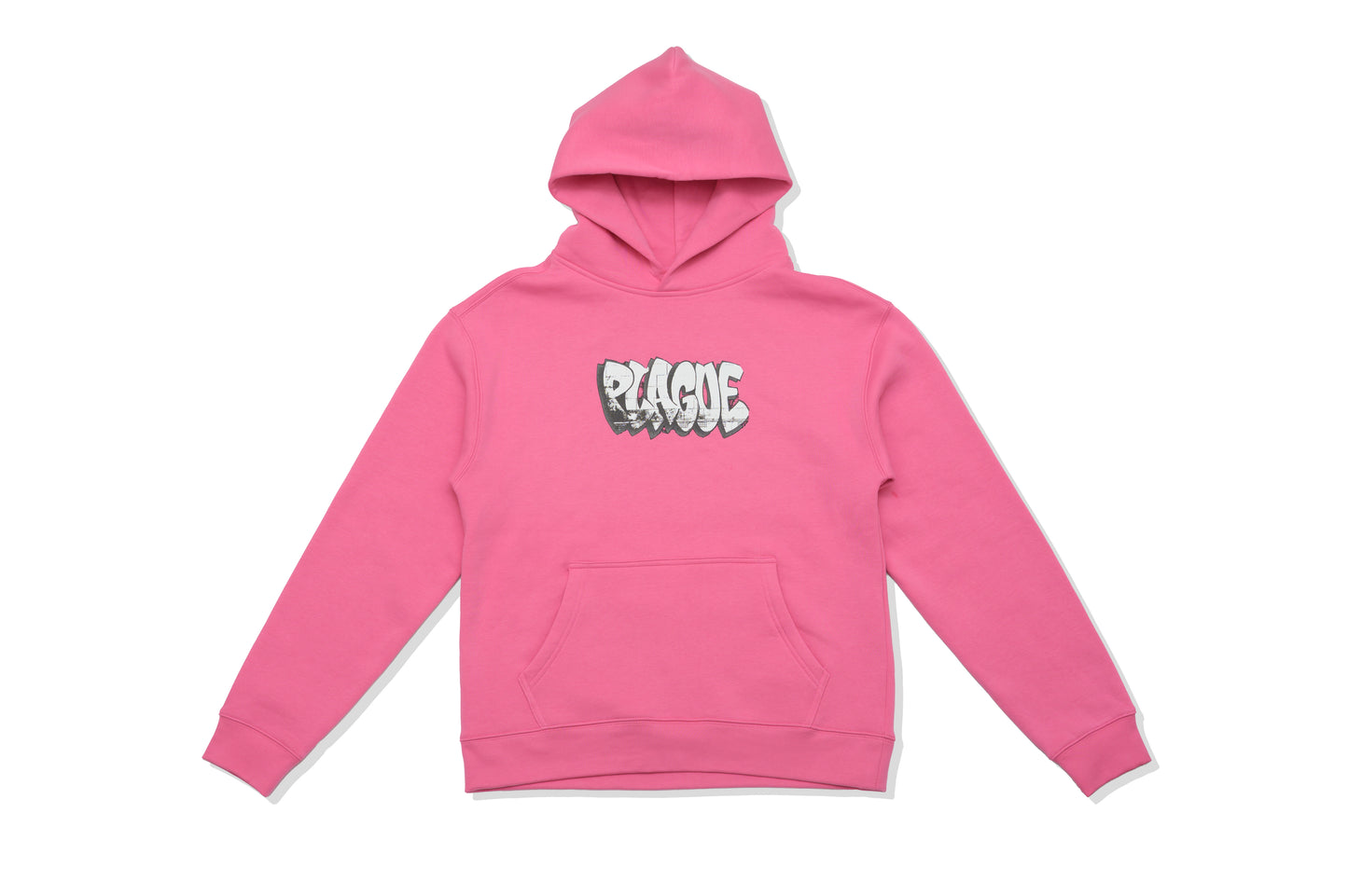 PLAGUE Throwup Hoodie in Pink