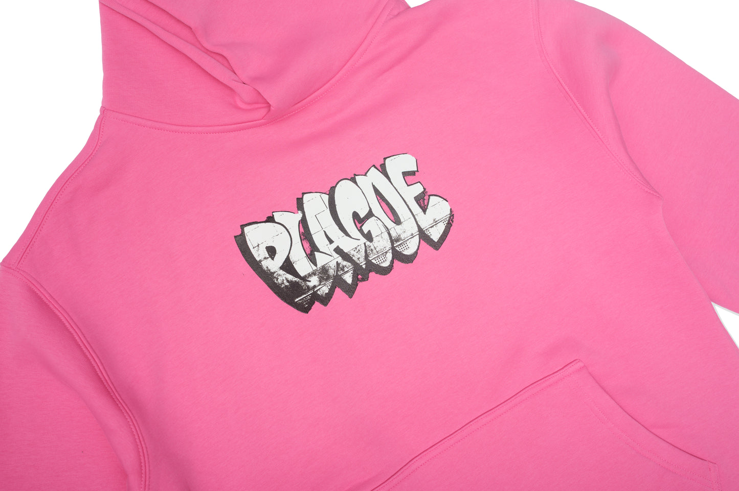 PLAGUE Throwup Hoodie in Pink