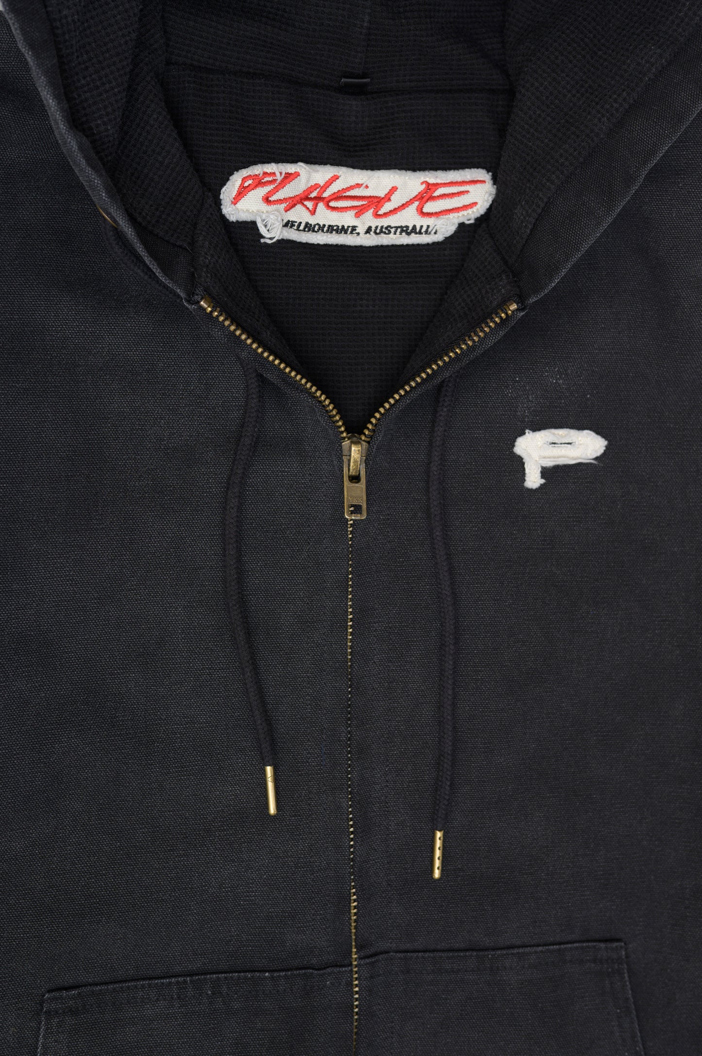 Canvas Field Jacket in Washed Black
