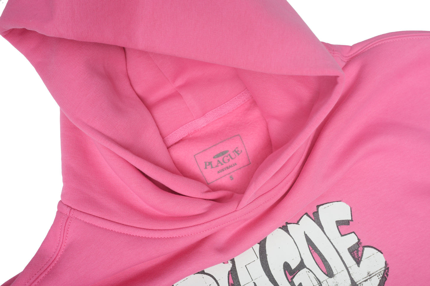PLAGUE Throwup Hoodie in Pink
