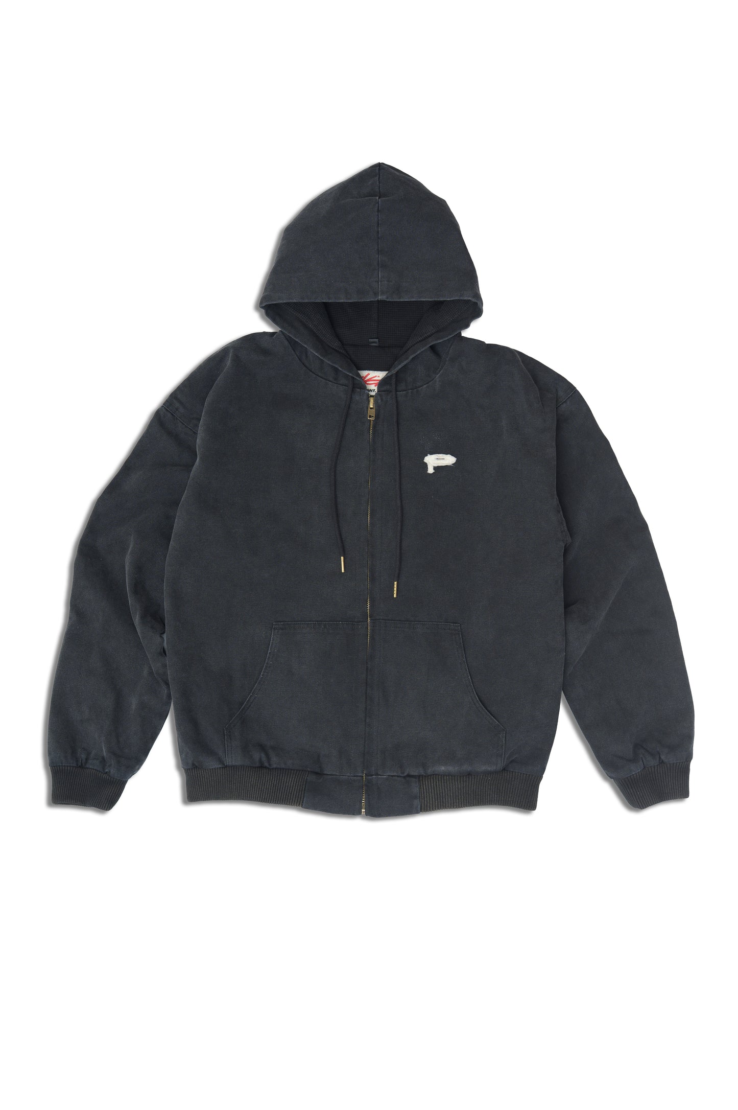 Canvas Field Jacket in Washed Black