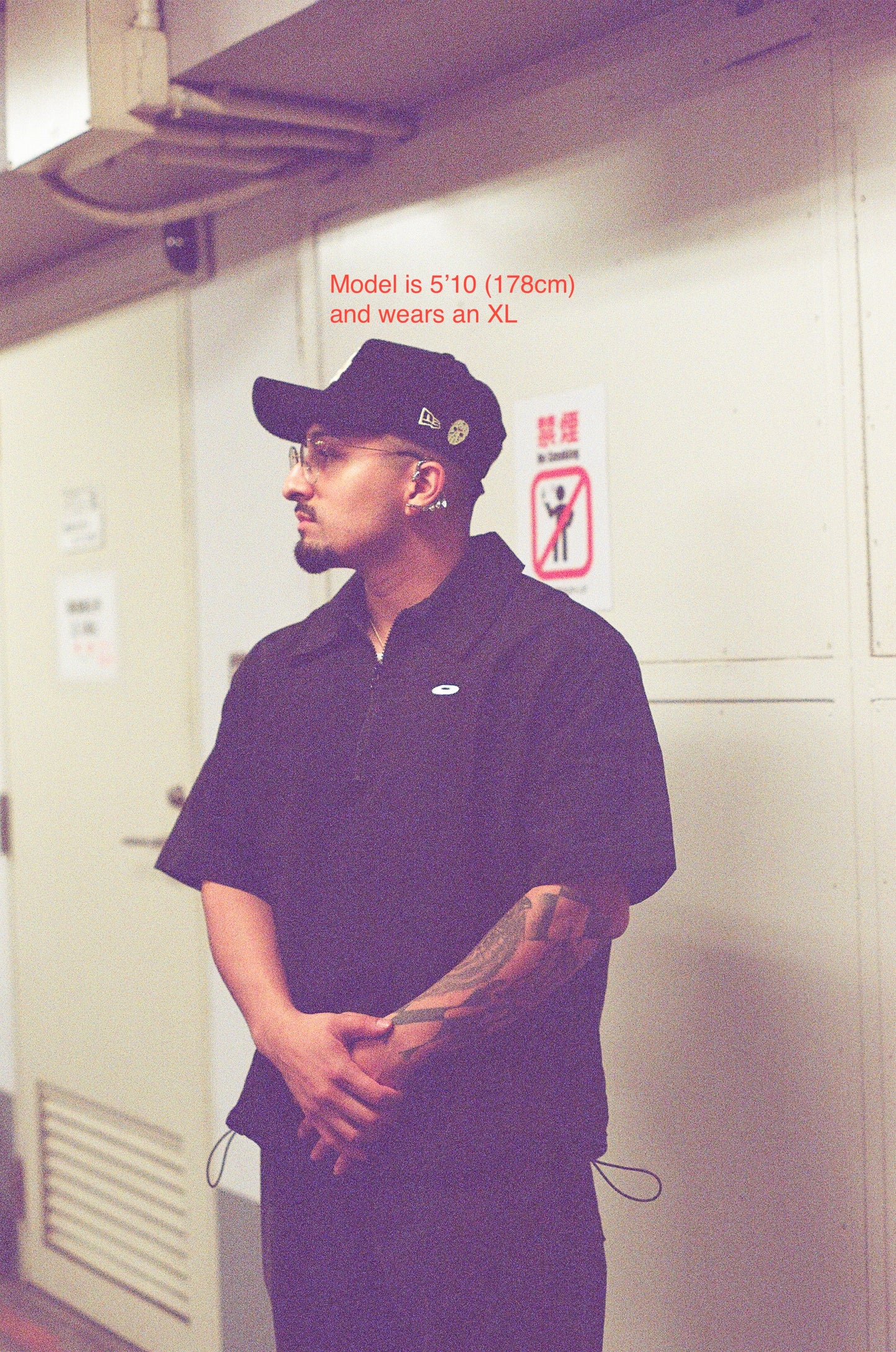 Field Nylon Polo in Black