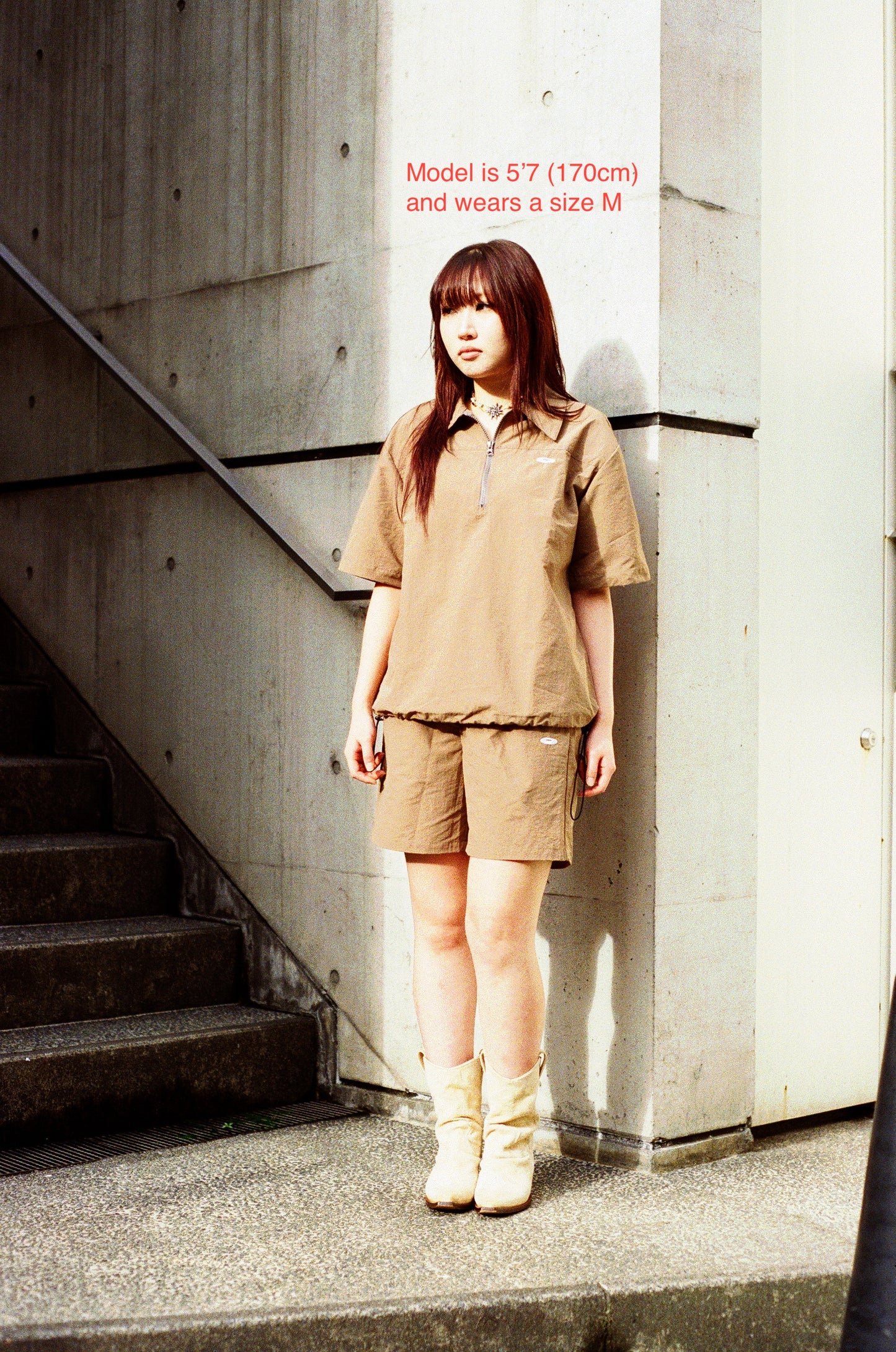 Field Nylon Polo in Military Green