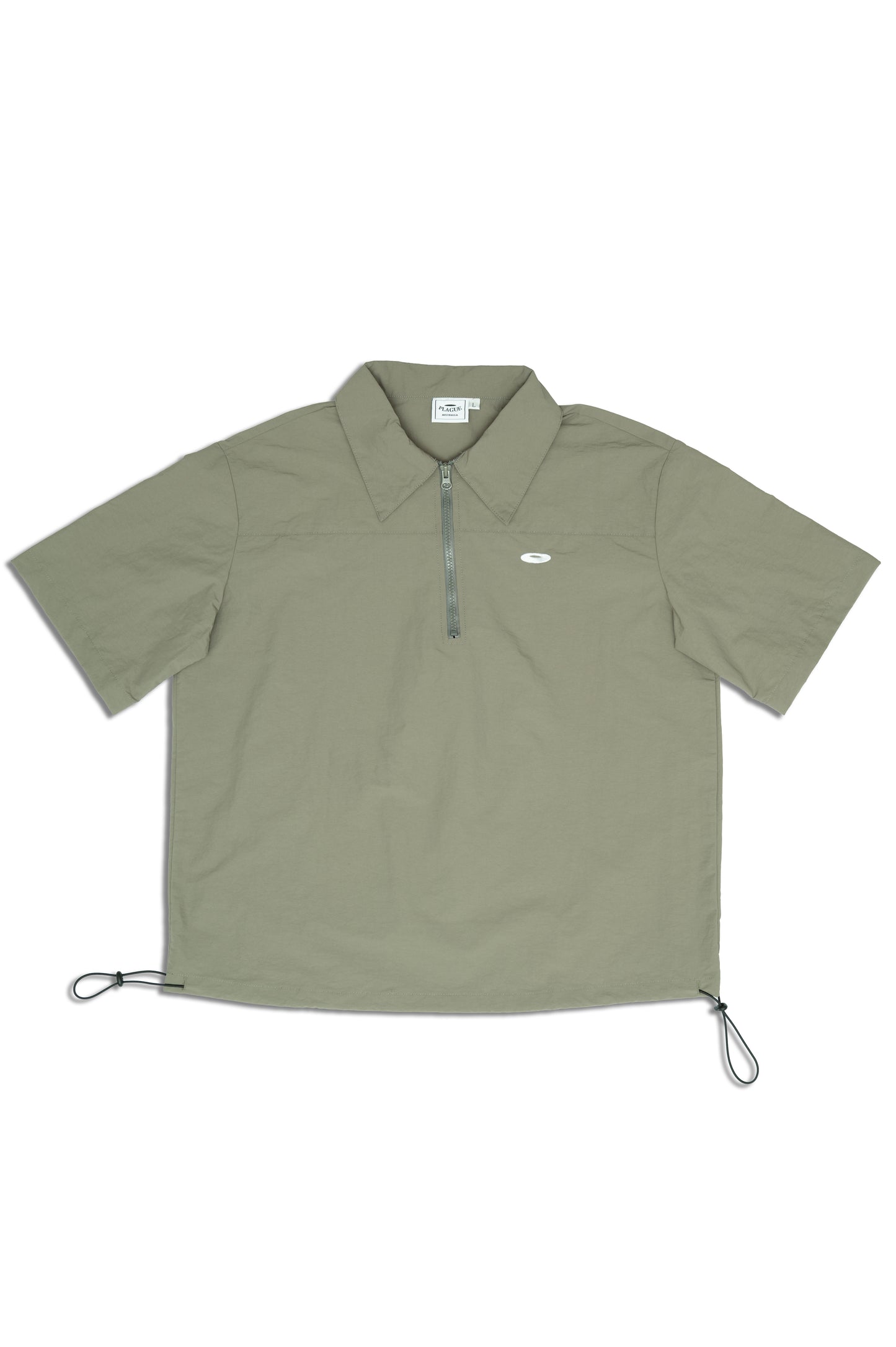 Field Nylon Polo in Military Green