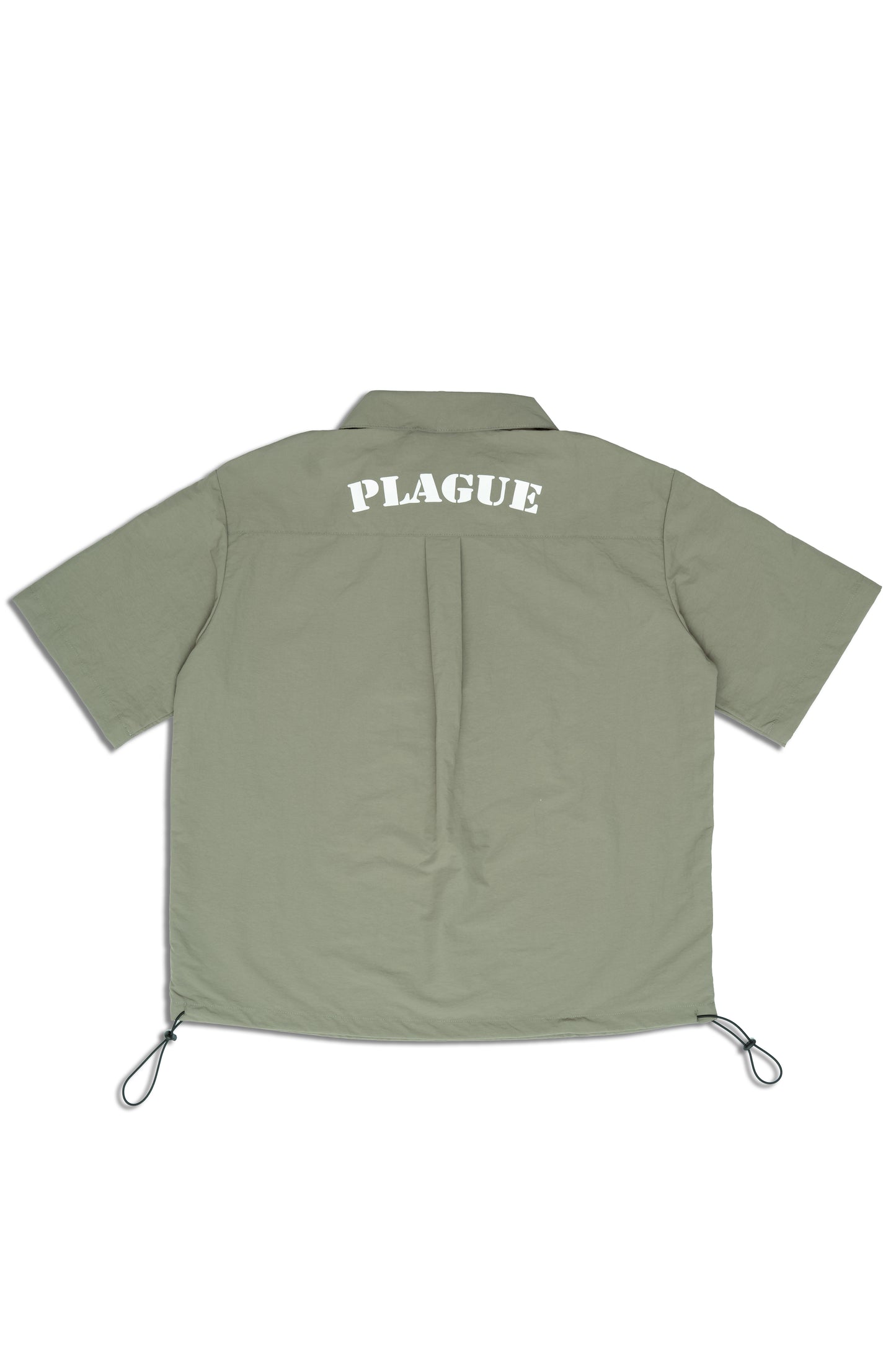 Field Nylon Polo in Military Green